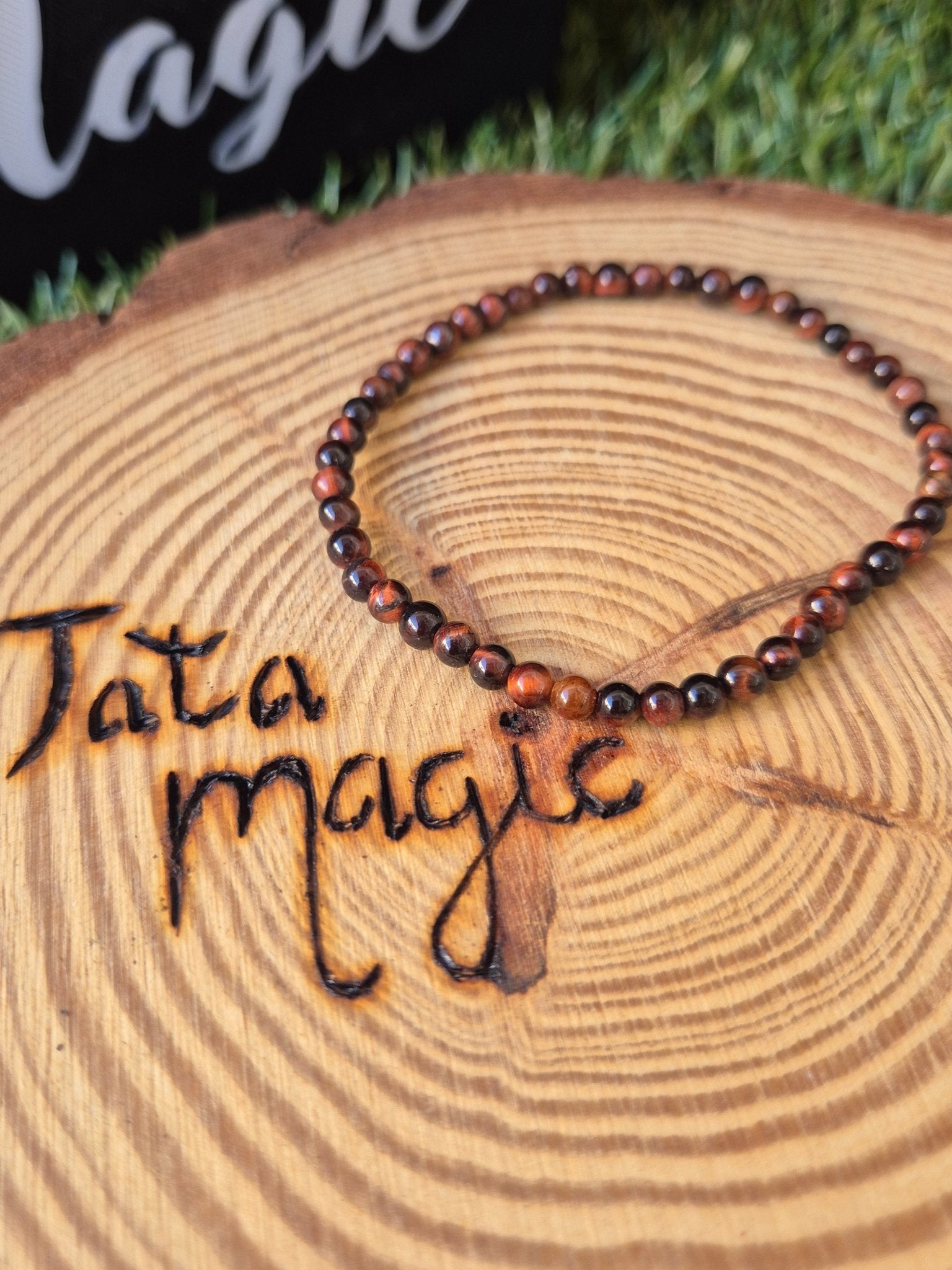Pulsera Ojo de Buey - Protección contra Energías Negativas y Confianza JoyeriamineralespulserasTienda esotérica Málaga - La Tienda de Tata Magic: tienda Esotérica en Málaga